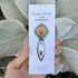 Silver Hand Embroidered Autumnal Oak Leaf Bookmark