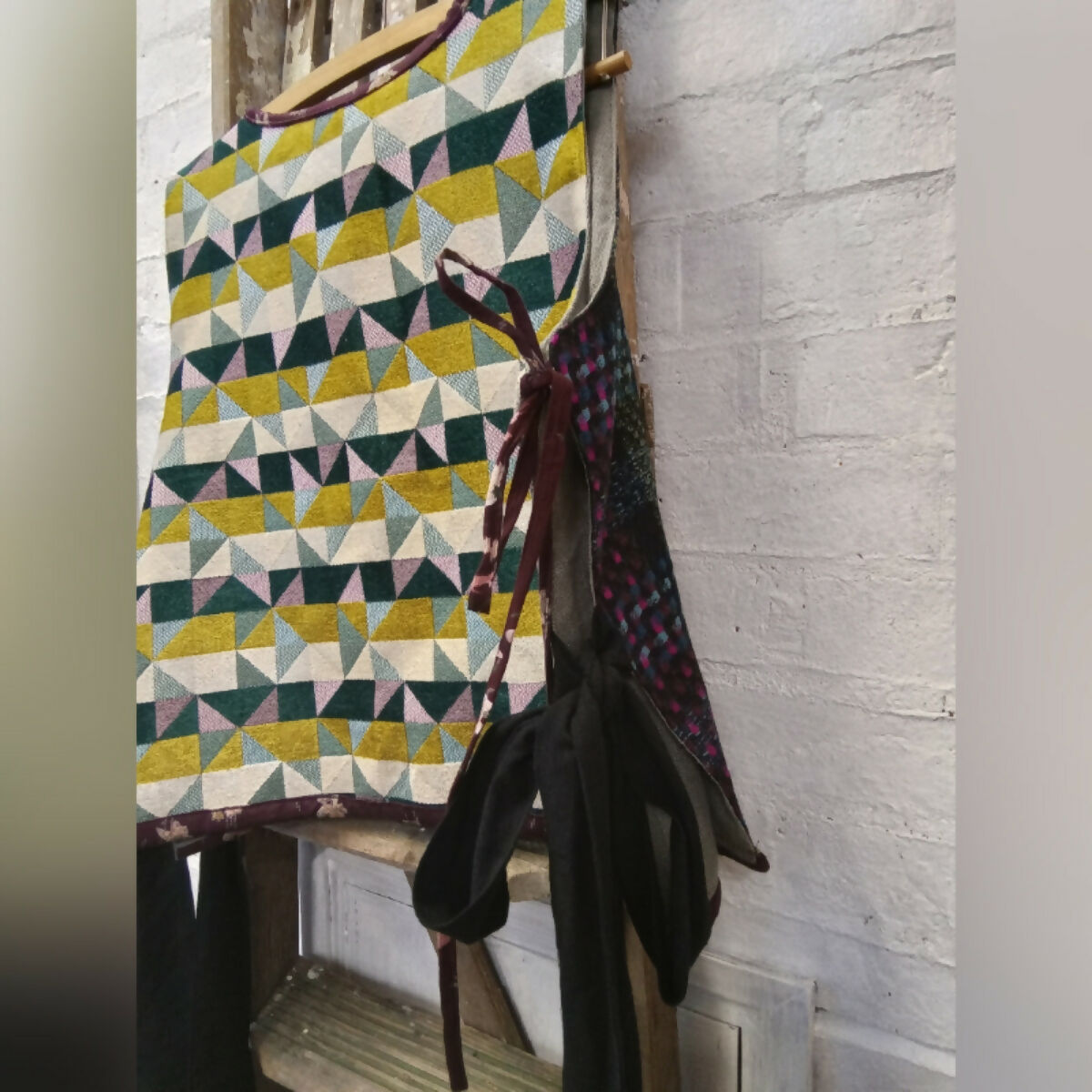 MIFFY CROPPED TABBARD - MIXED FABRICS