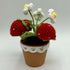 Crochet Strawberry Plant in Pot