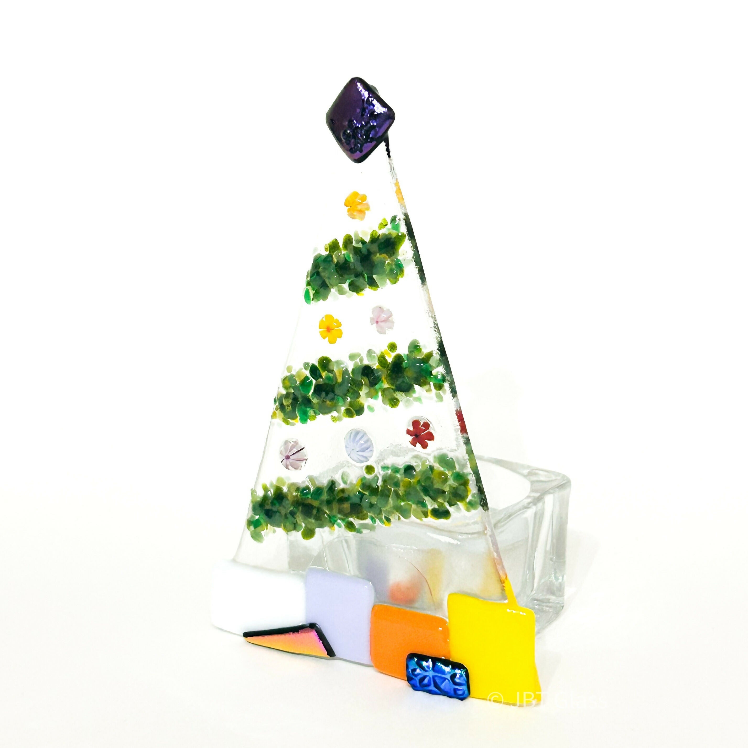 Xmas Tree with Parcels Tea Light