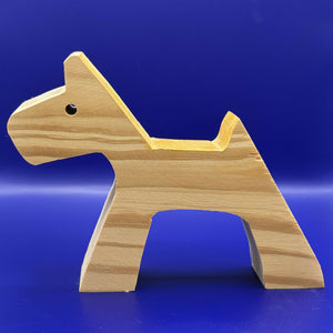 Wooden Dog Ornament