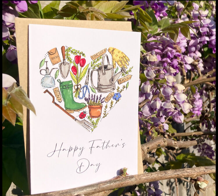 Gardening Heart Father’s Day Greetings Card