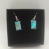 Green and Purple Dichroic Glass Earrings