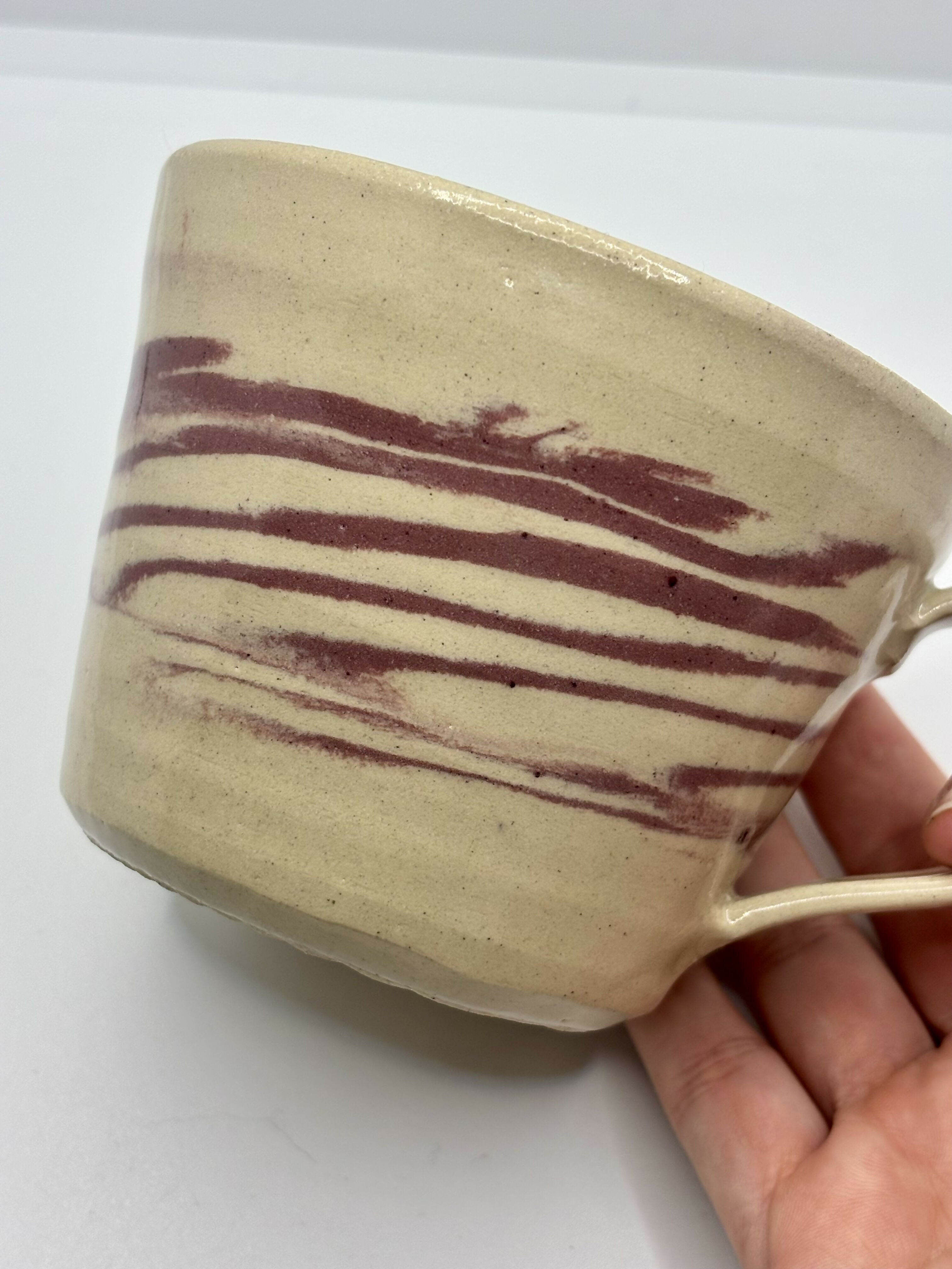Raspberry Ripple Nerikomi Mug