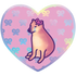 Weeping Dog Heart Sticker