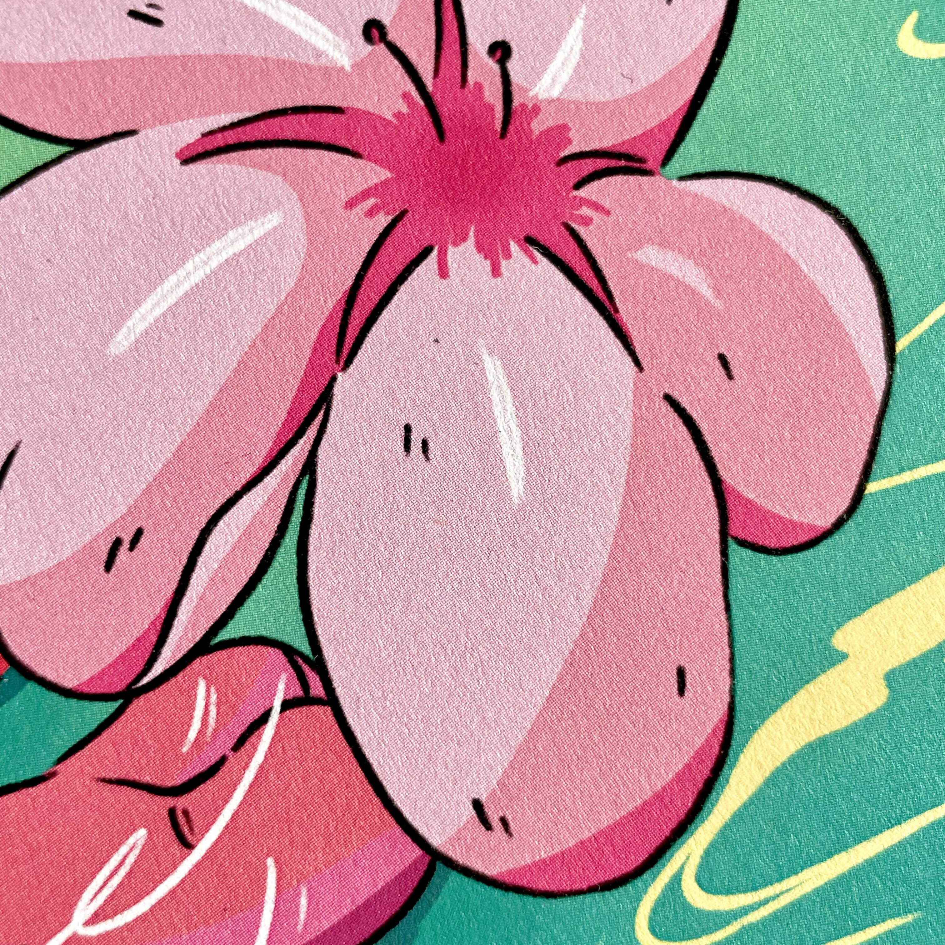 Cherry River A4 Print