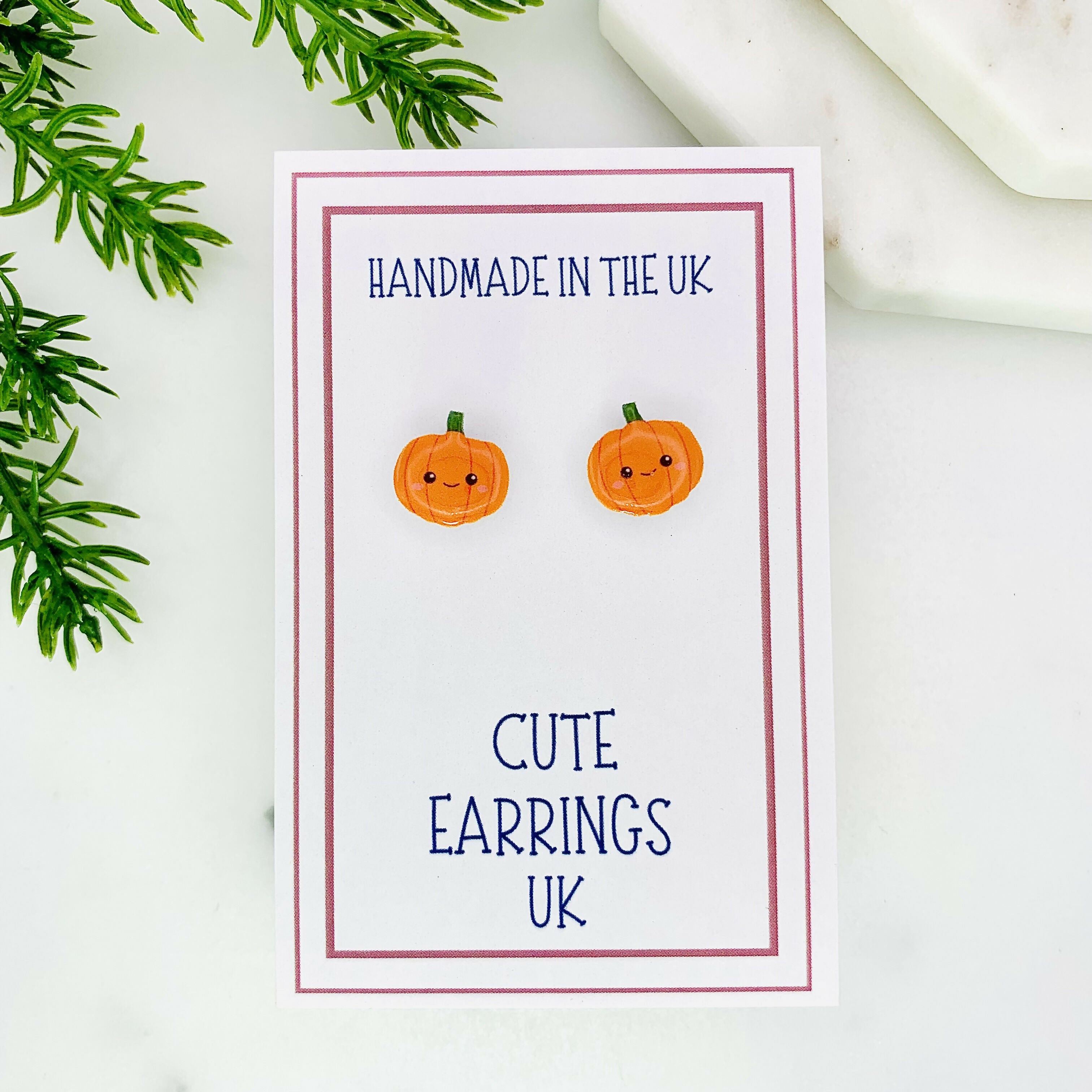 Cute Pumpkin Halloween Stud Earrings