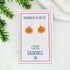 Cute Pumpkin Halloween Stud Earrings