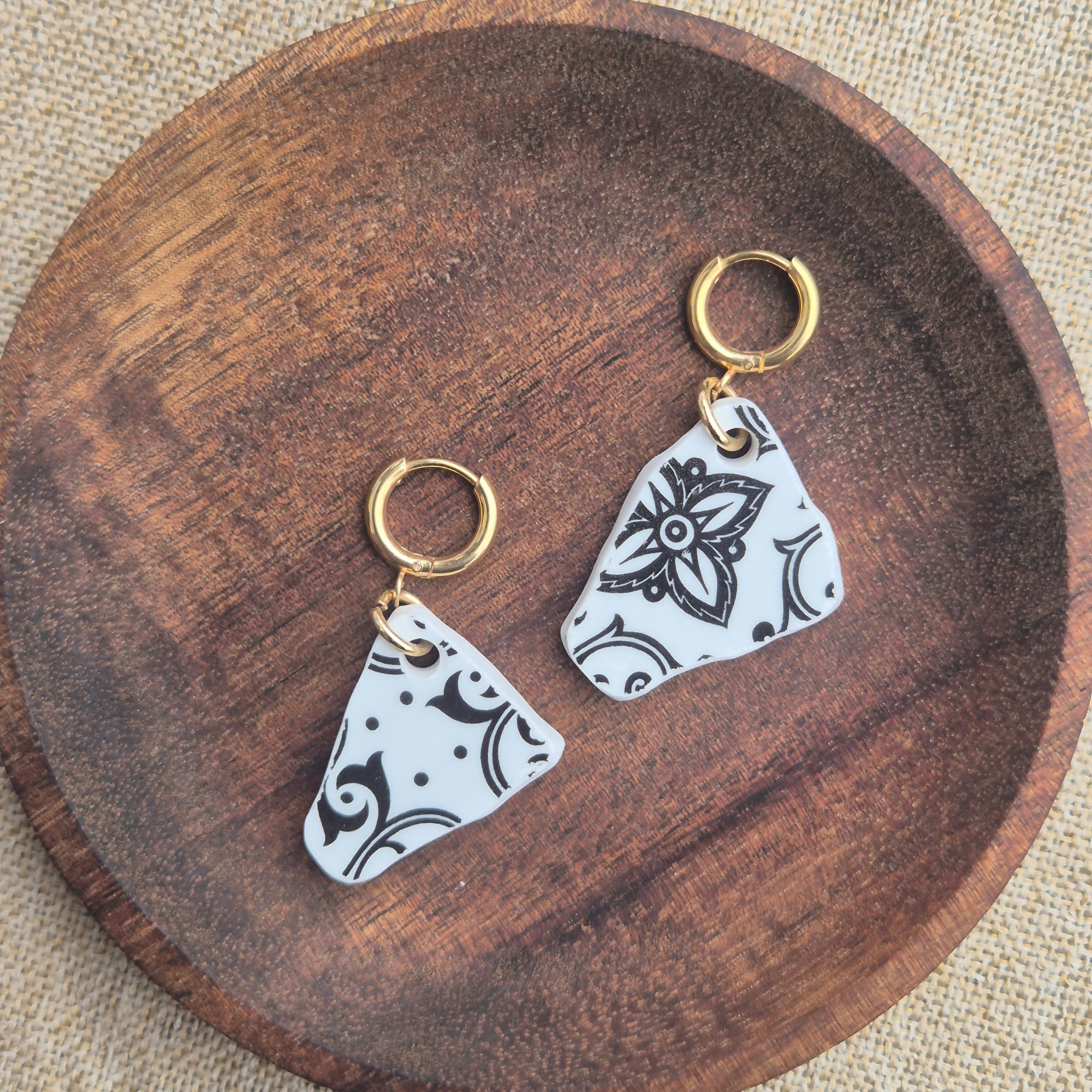 Recycled Ceramic Earrings