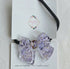 Real Dried Forget Me Not Flowers & Pearls Bow Hairband