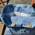 Unique Bag Handbag Made From Upcycled Jeans And Blouse