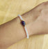 Designer Gemstone Bracalet - Handmade Jewellery - Semi-Precious Gemstones - Silver & Gold-Plated