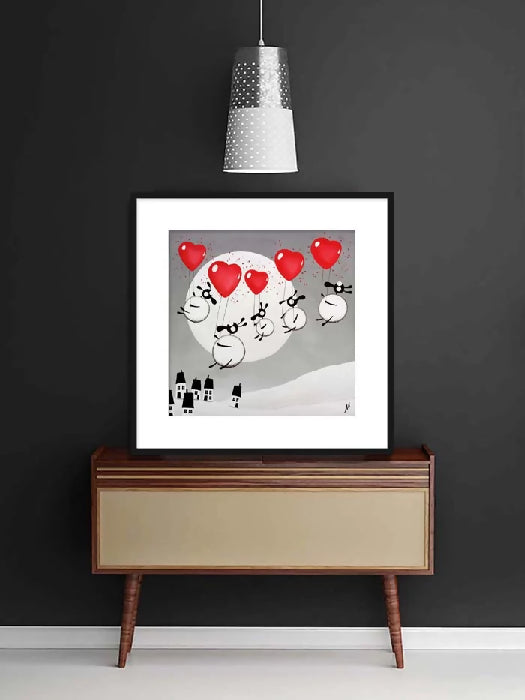 Love Is In The Air | Quirky Art | Art & Soul