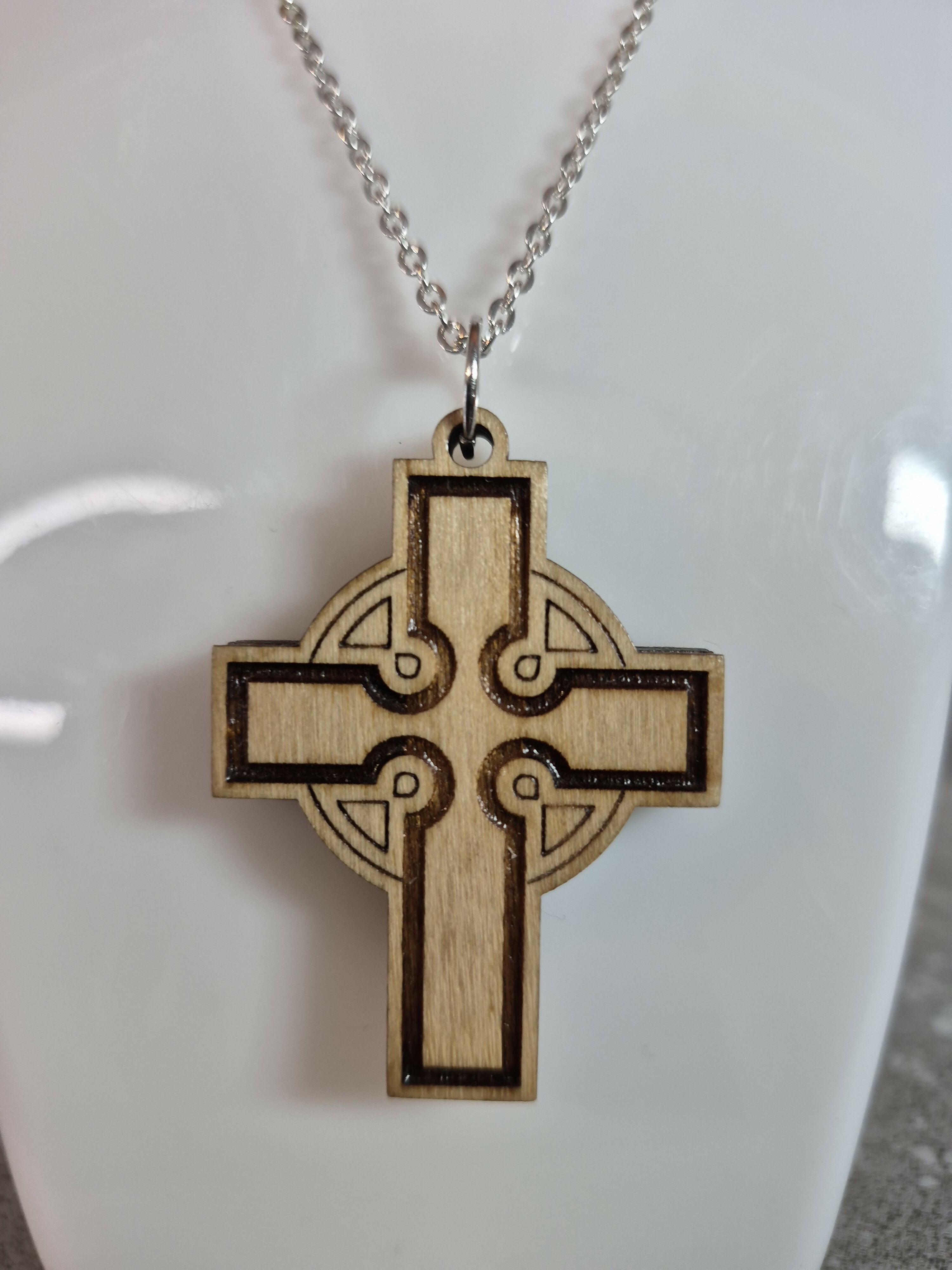 Handcrafted Double Sided Celtic Cross Pendant