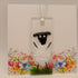 Fused Glass Sheep Card