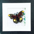 Handmade Paper Quilling Butterfly with White Framed