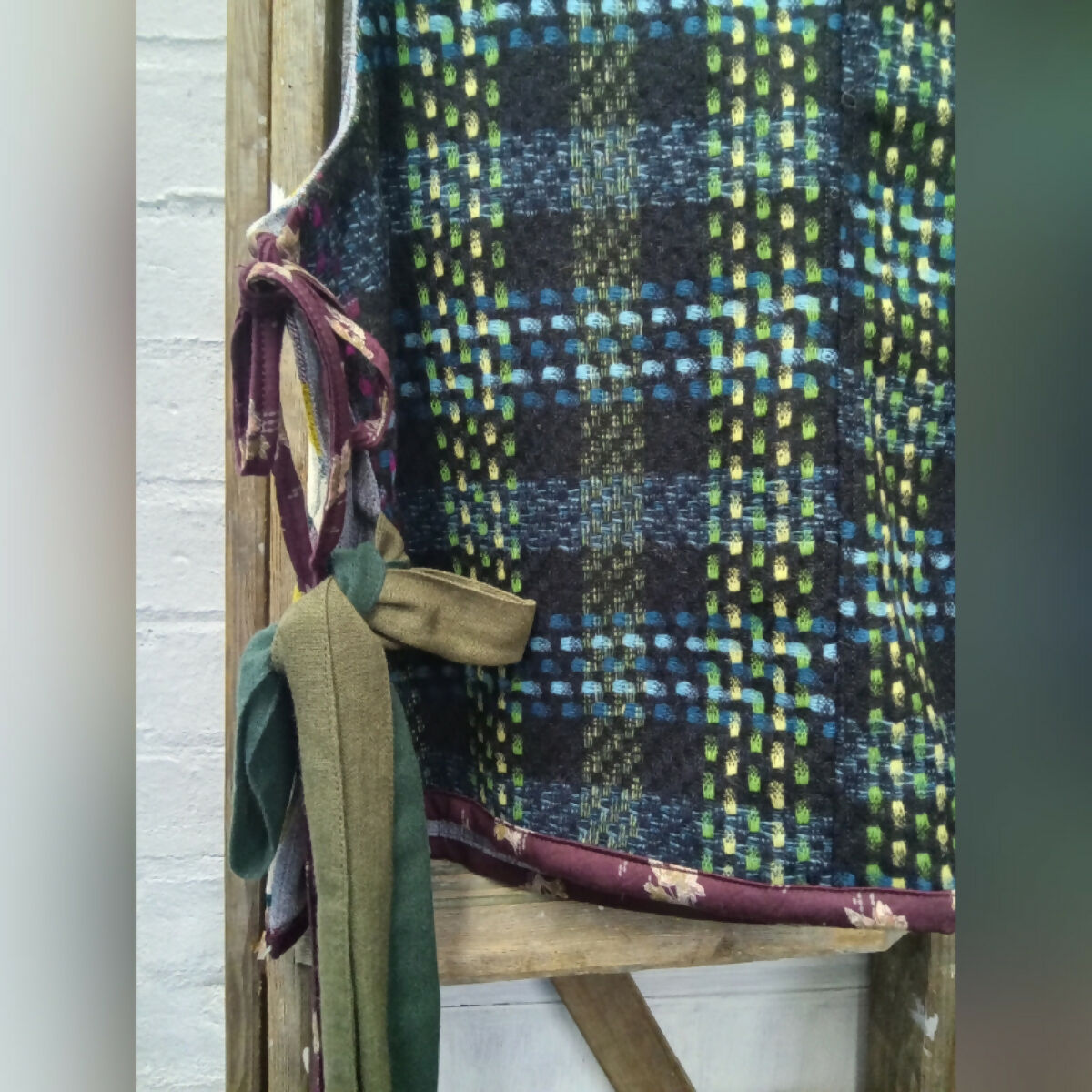 MIFFY CROPPED TABBARD - MIXED FABRICS