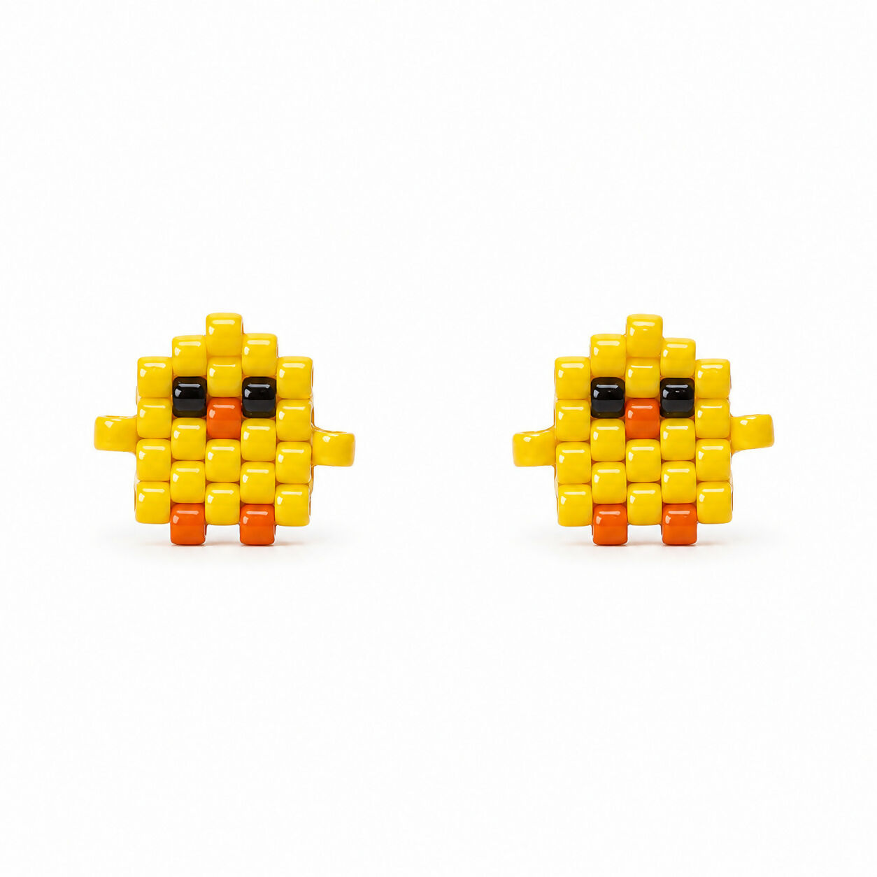 Handmade Beaded Stud Earrings - Pixel Animals, Various Designs
