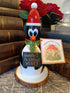 Handmade Wooden Holiday Penguin Figurine - "Waddle I Do Without Wine?"