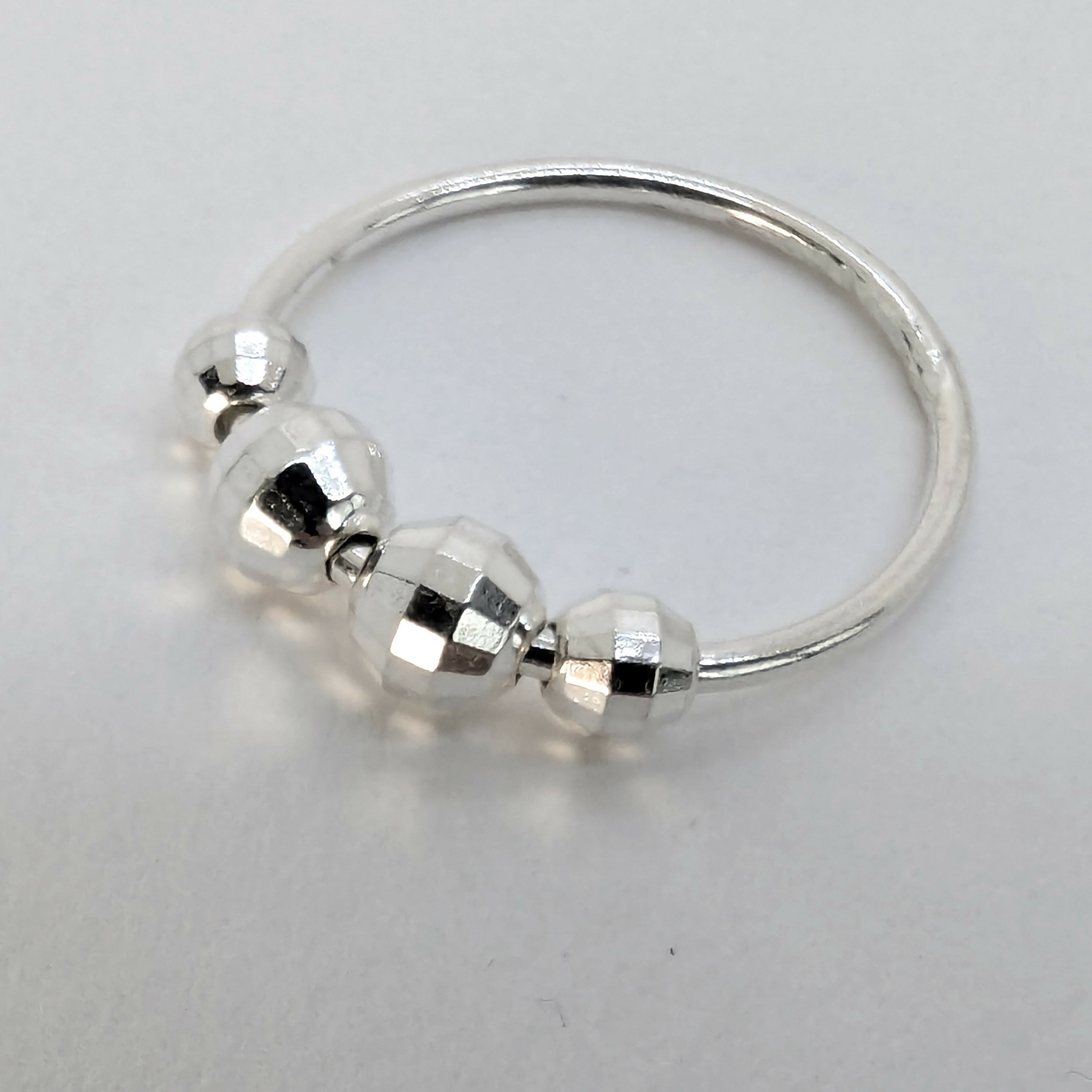 ‘Disco’ Sterling Silver Fidget Ring