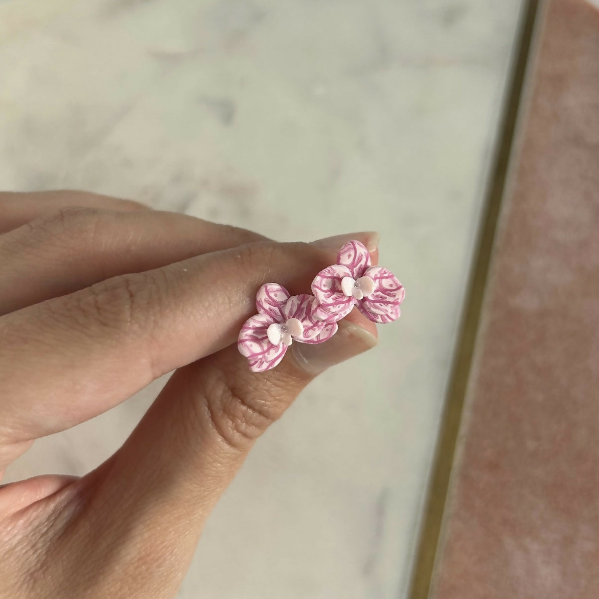 Orchid Stud Earrings