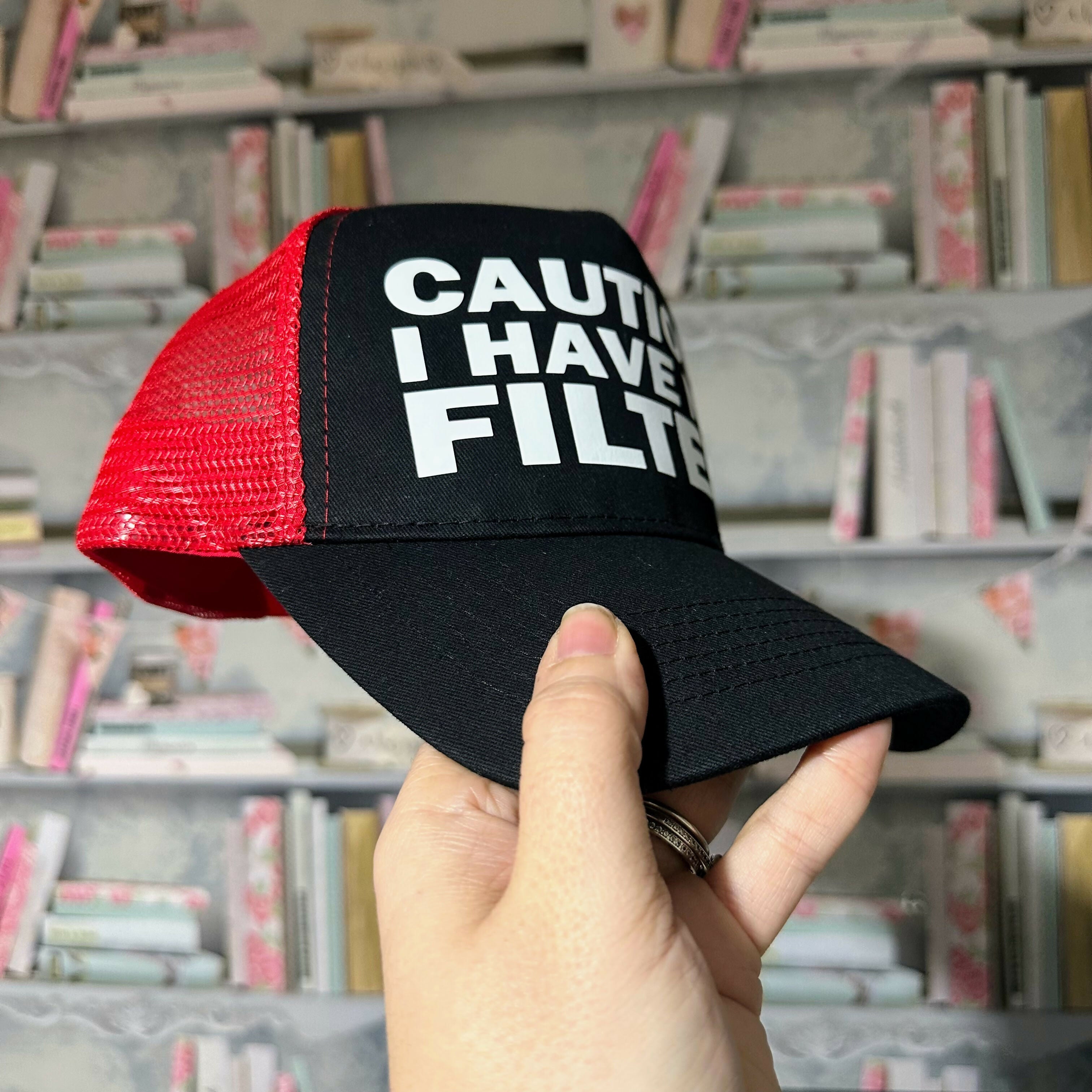 Caution No Filter Baseball Cap