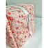 Pink Floral Flower Quilted Waterproof Makeup/Toiletry Bag