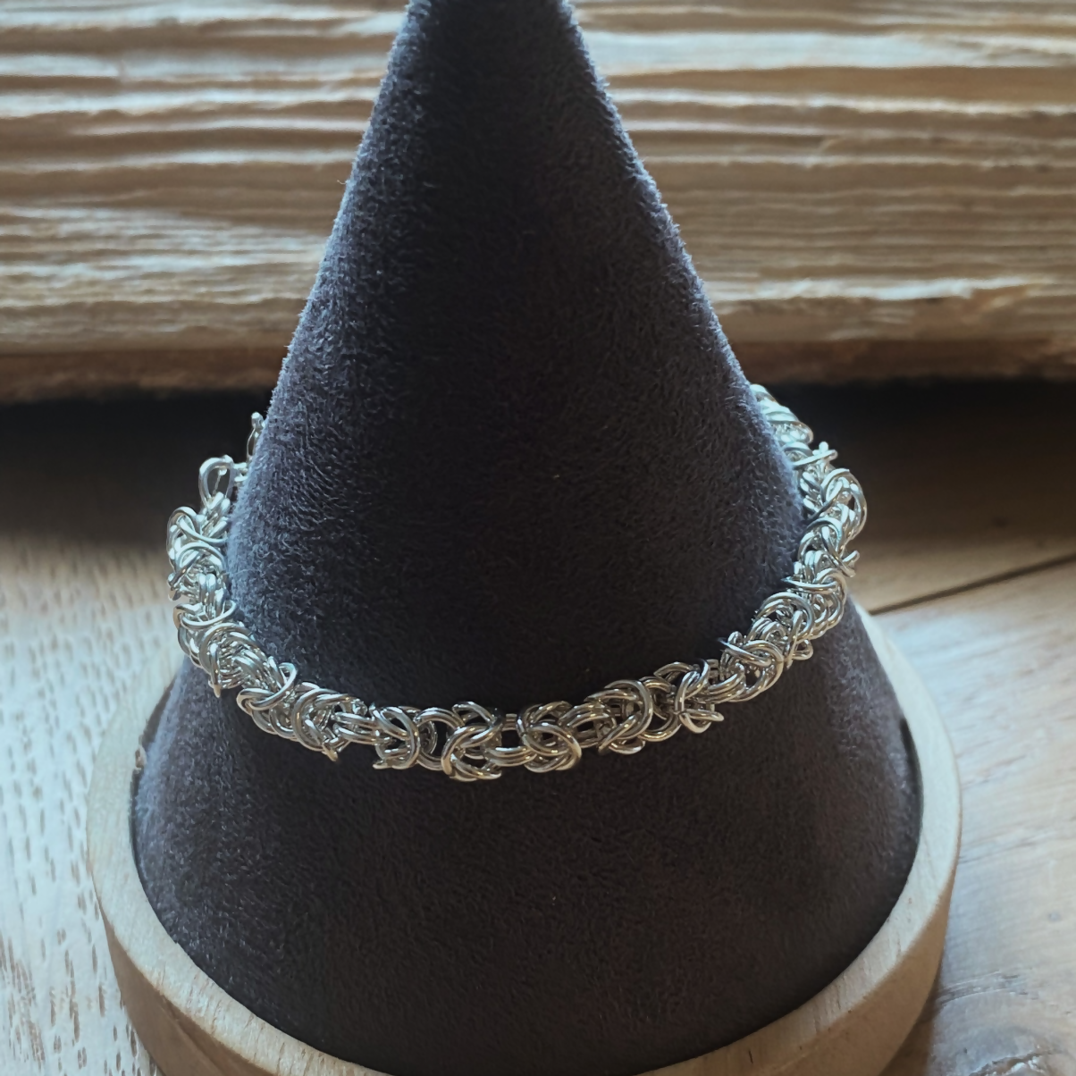 Sterling Silver Byzantine Bracelet - various lengths