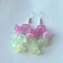 Fairy Garden Multicolour Flower Earrings In Silver
