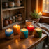 Handmade Burr Wood and Resin Tealight Holder