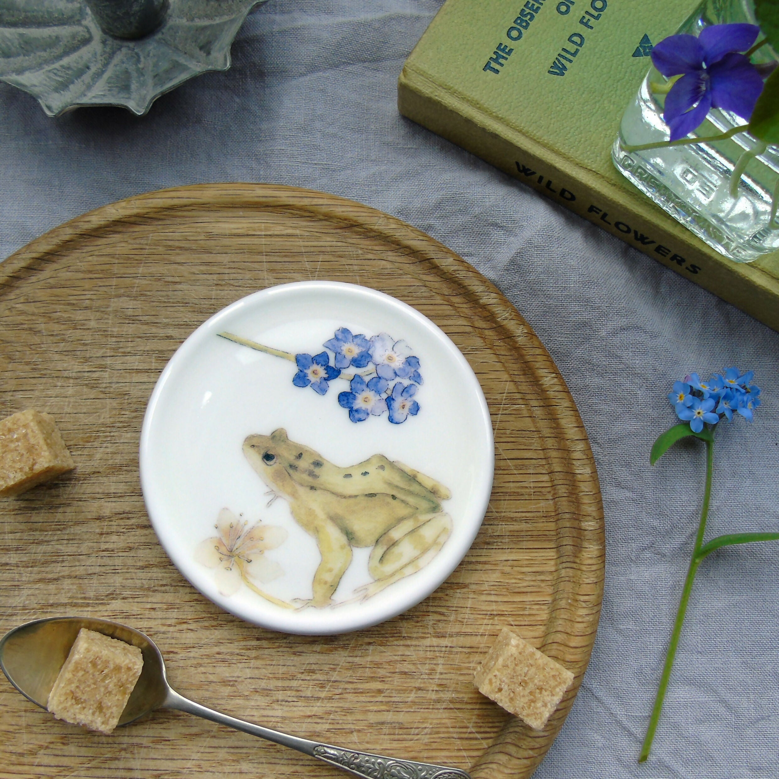 frog ceramic coaster