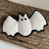Sparkly Bat Keyring Handmade Halloween Key Ring in Bright Glitter Fabric or Bag Charm