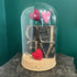 Love Dome Featuring Antique Letter Printing Blocks & Felt Hearts