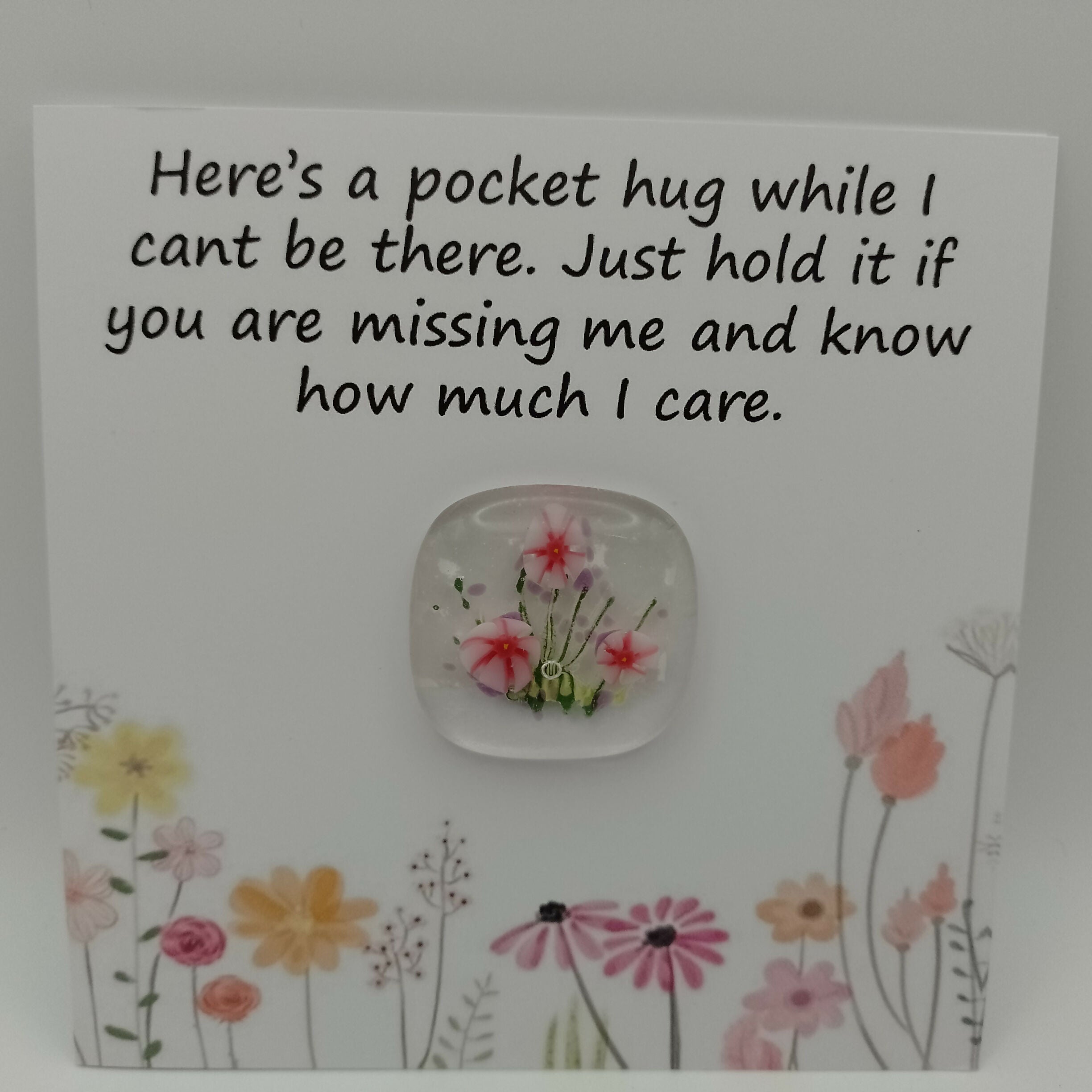 Fused Glass Pocket Hug Card