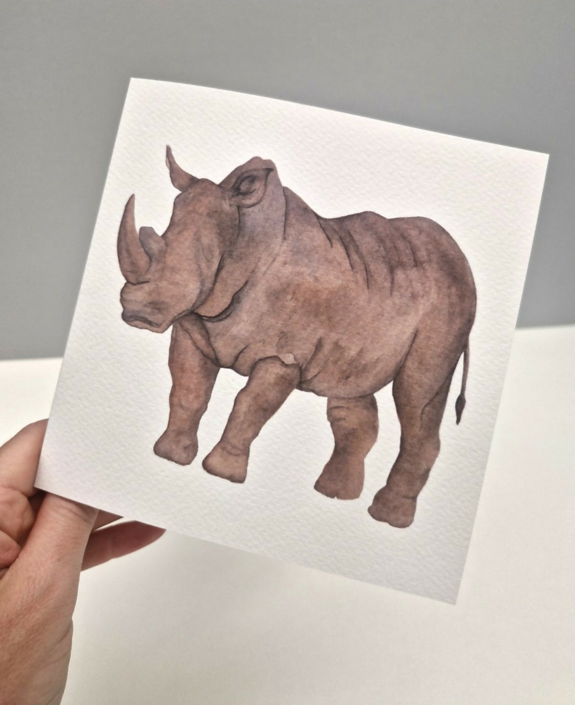 Rhino Greeting Card