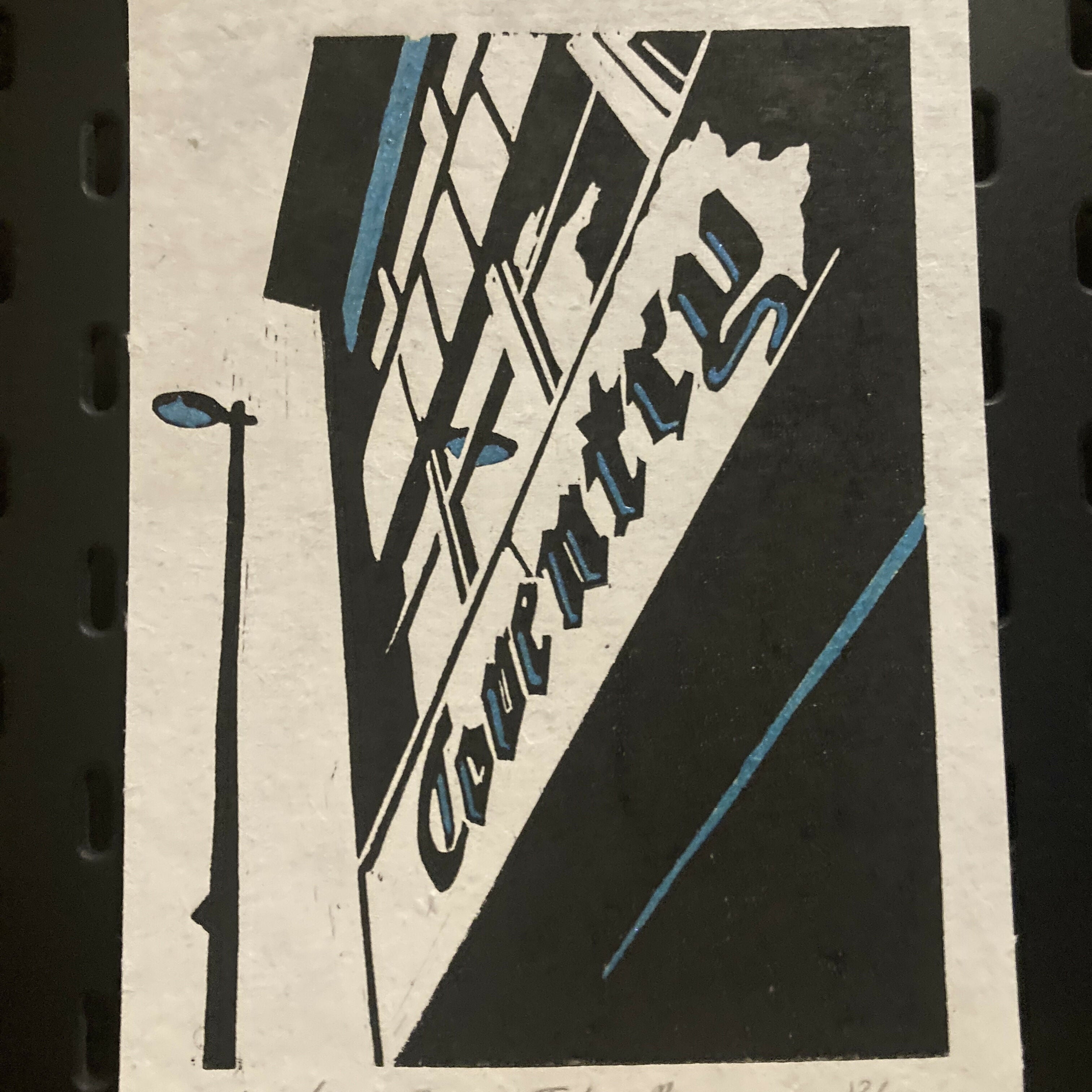 Coventry Evening Telegraph - Lino Print On Khadi Paper