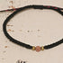 Pink Tourmaline Birthstone Bracelet; Single Crystal Macrame Adjustible October Gift Bracelet
