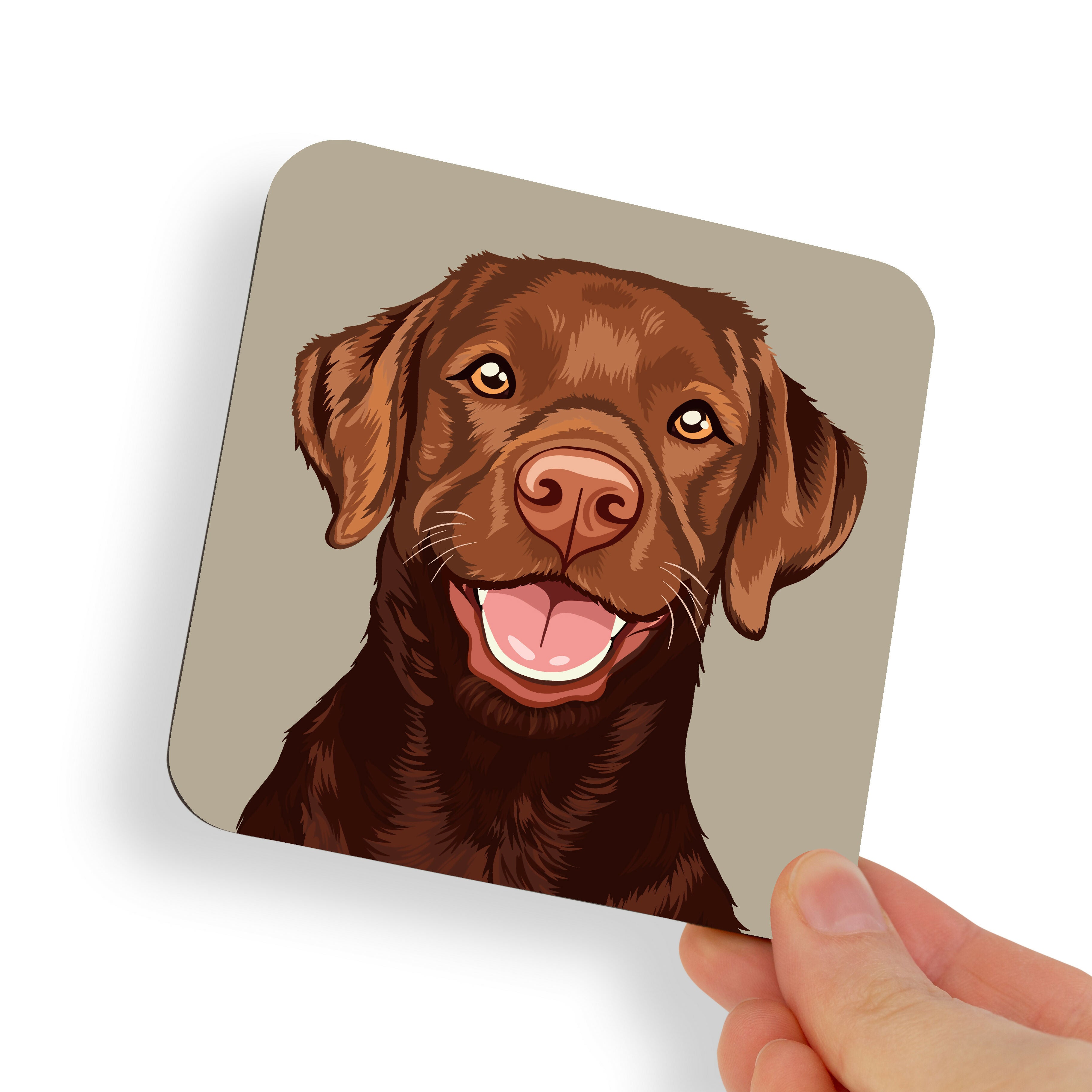 Labrador Brown Dog Coaster
