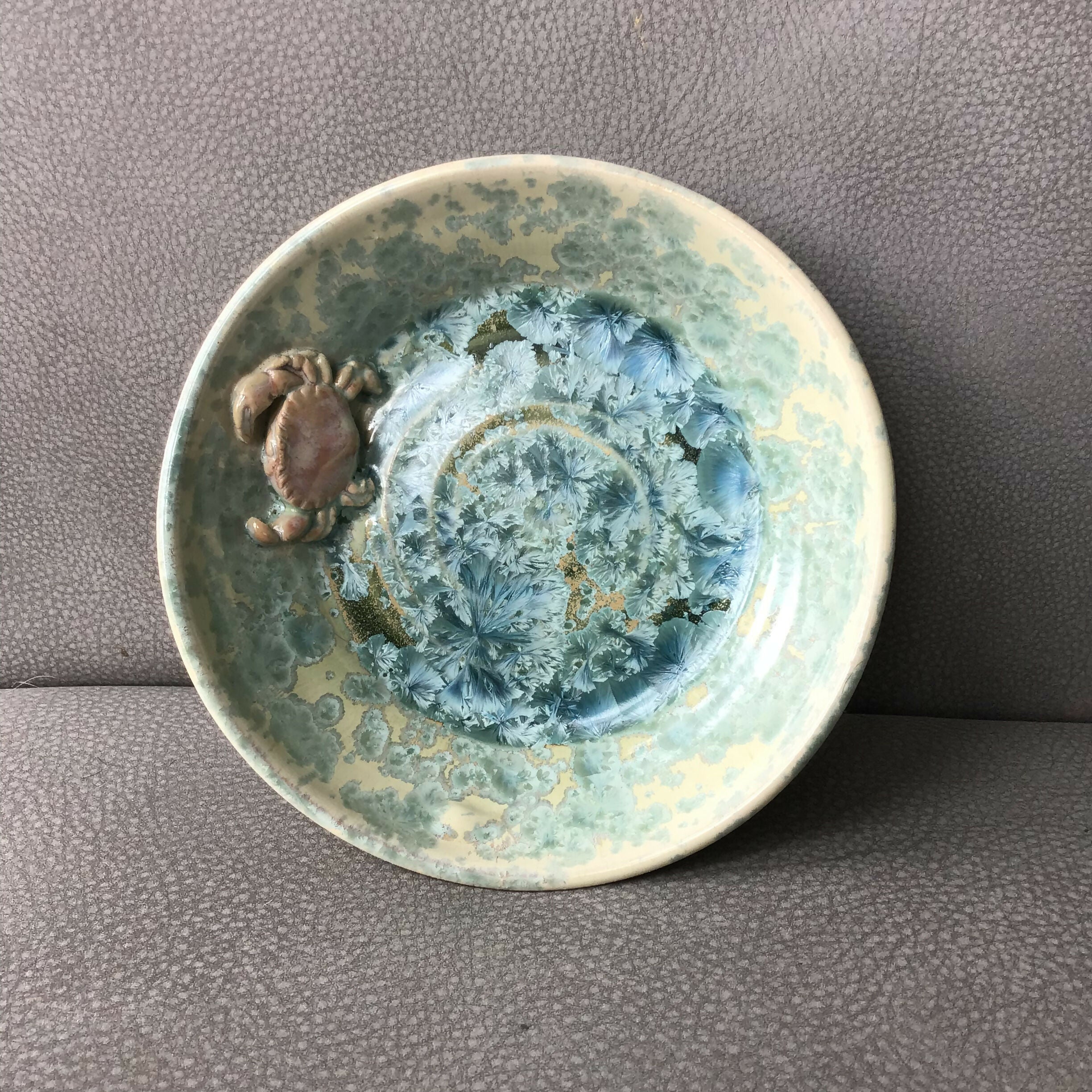 Ceramic Crystal Dish - Crab
