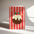 Merry Christmas Pudding Greeting Card
