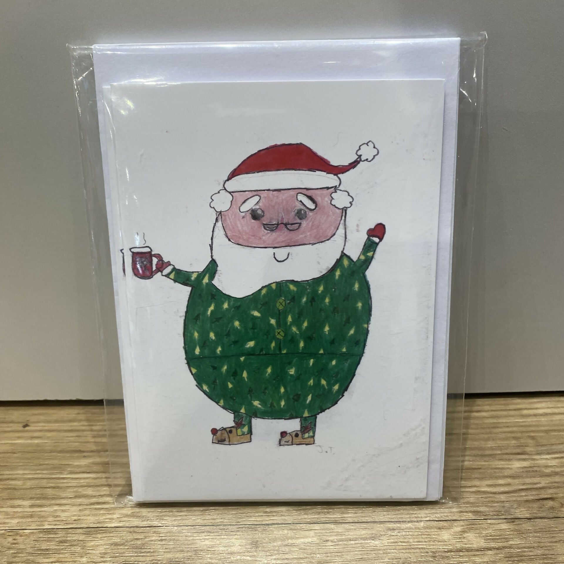 Santa Christmas Card Twin Pack