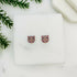 Snow Leopard Stud Earrings