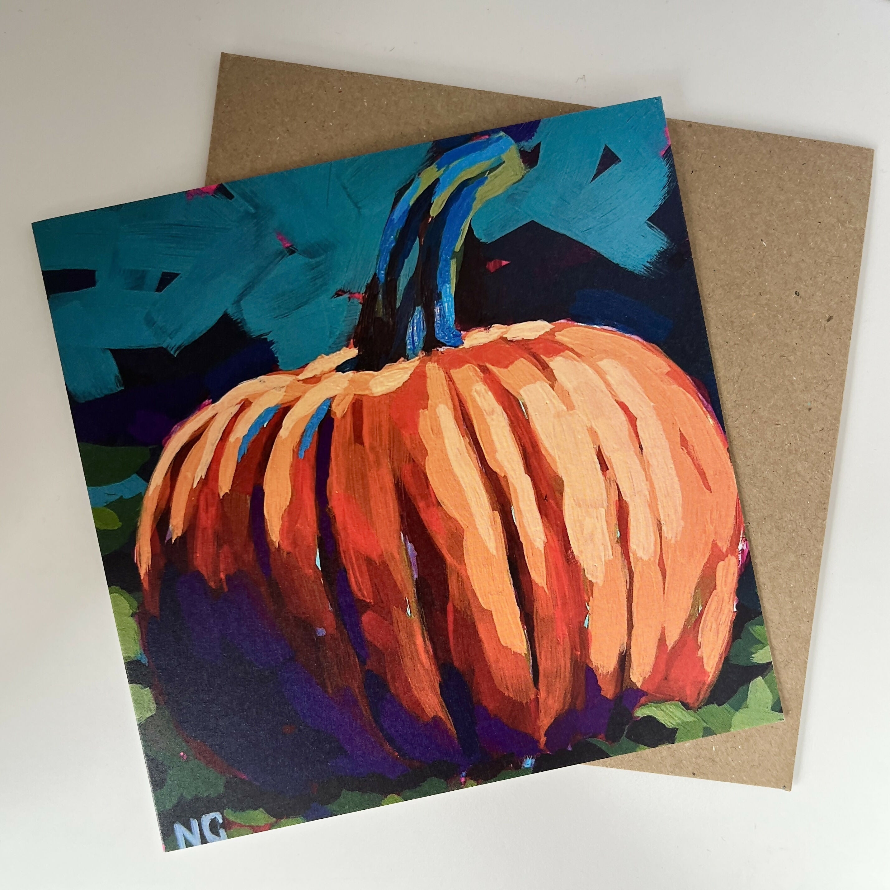 Halloween Pumpkin - Greetings Card