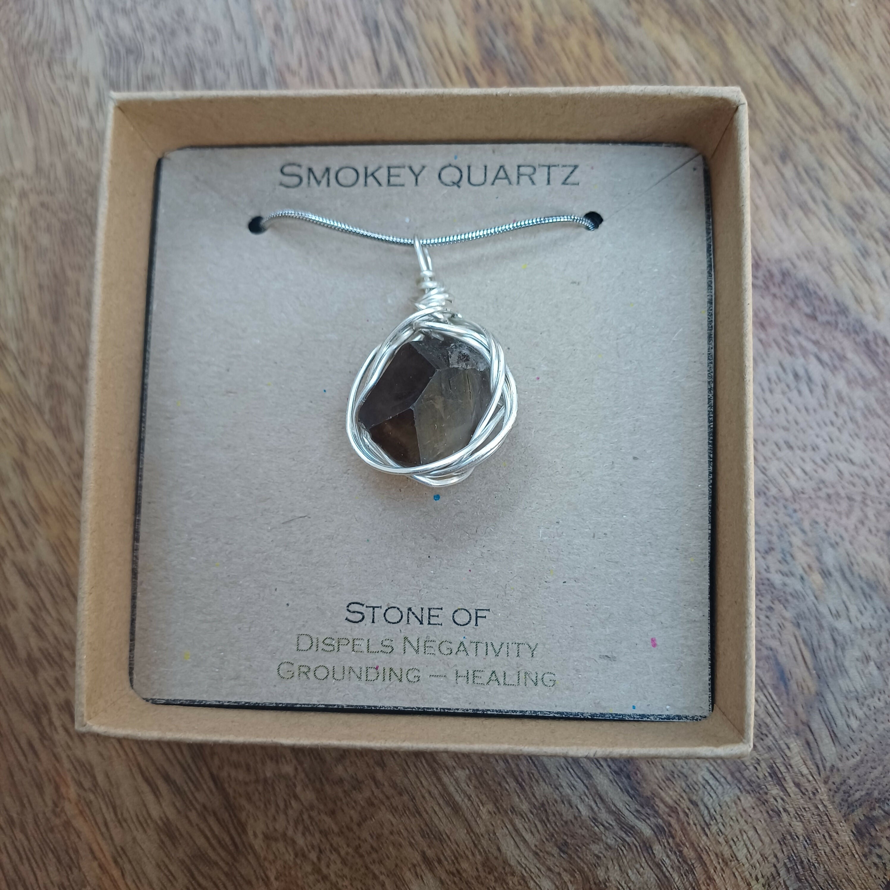Smokey Quartz Wire Wrapped Pendant