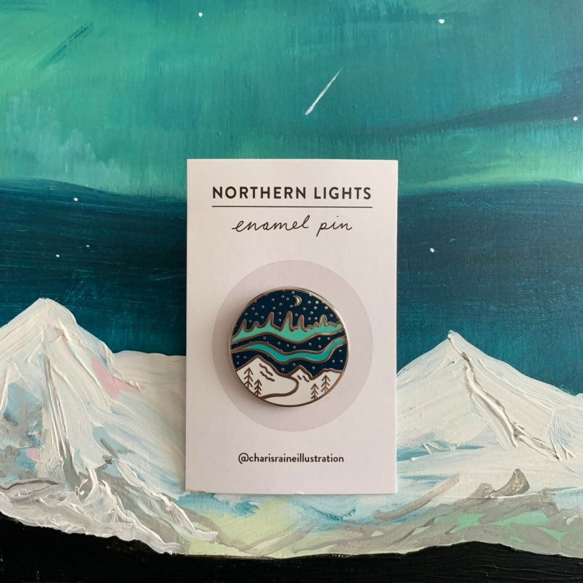 Northern Lights Enamel Pin