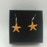 Yellow Enamel Starfish Earrings