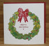 Merry Christmas Wreath Greeting Card