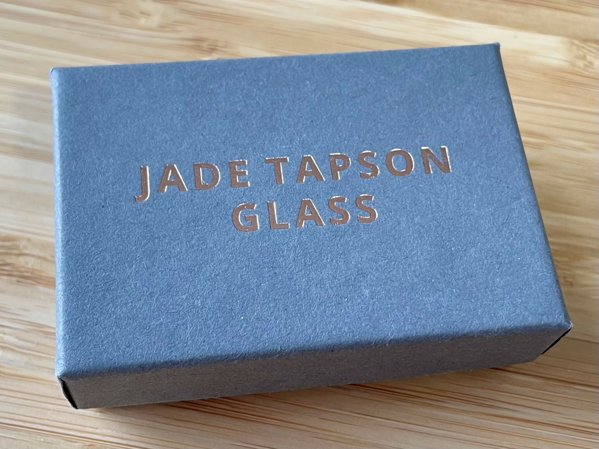 Emerald Green Dichroic Fused Glass Dangle Sterling Silver Earrings - Handmade by Jade Tapson Glass.