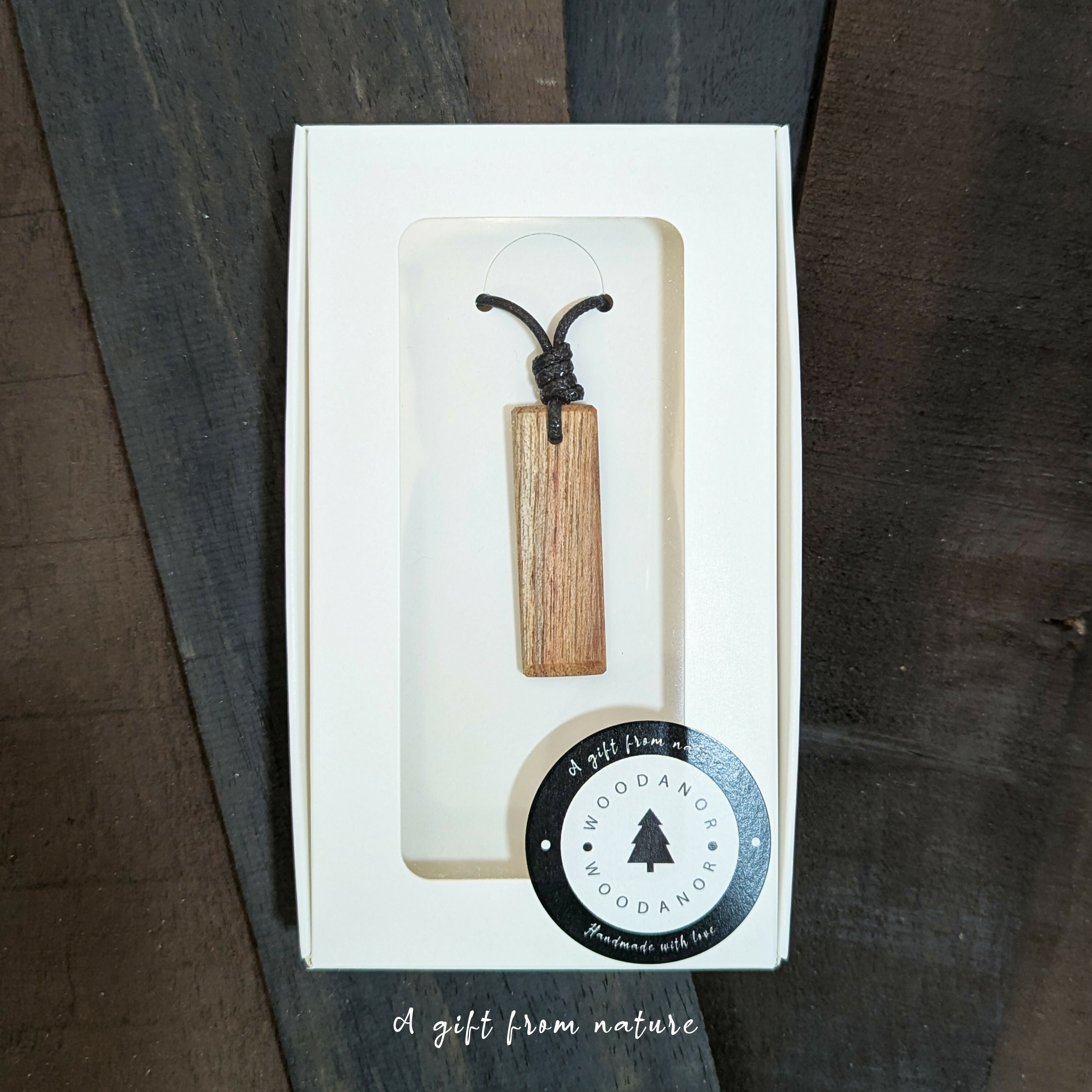 Natural Grain Wood Pendant