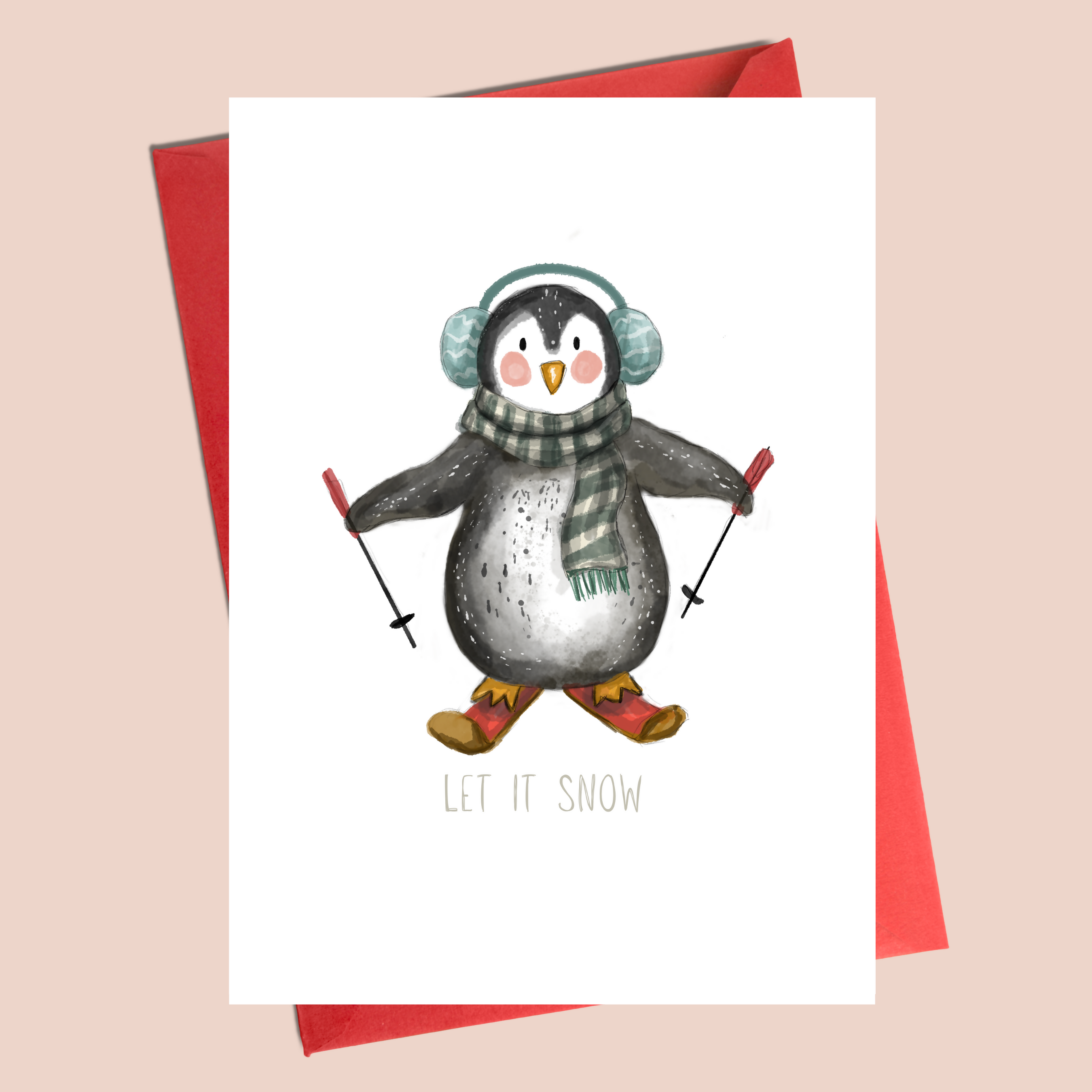 Christmas Card - Penguin